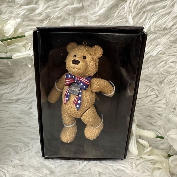 Vintage in Box Collectible 100th Anniversary Teddy Bear Ornament 1902 & 2002 New - Picture 2 of 6